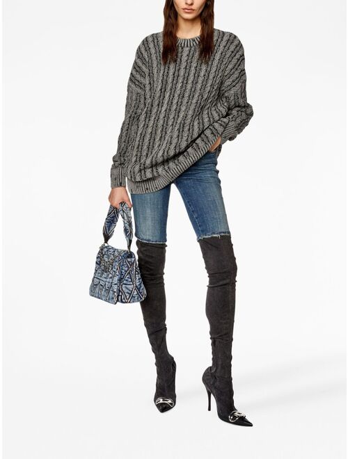 Diesel cable-knit drop-shoulder jumper