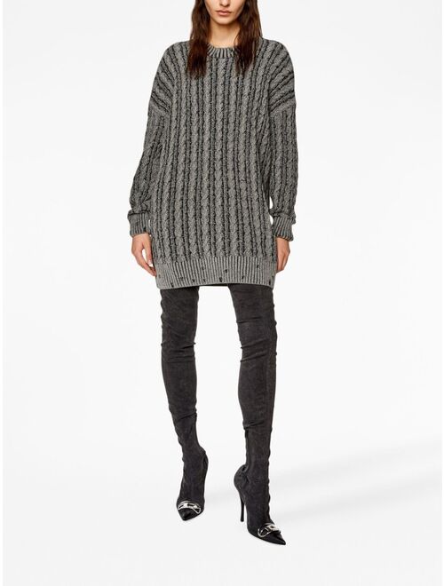 Diesel cable-knit drop-shoulder jumper