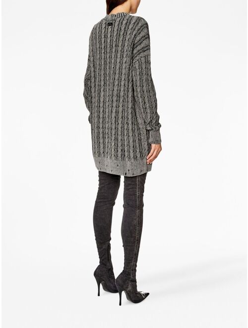 Diesel cable-knit drop-shoulder jumper