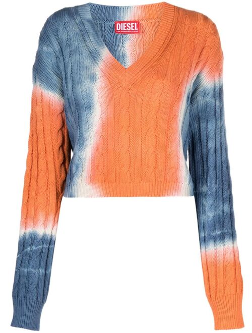 Diesel M-Janel tie-dye jumper