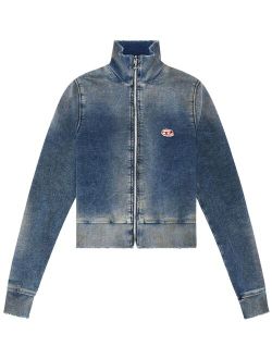 logo-patch denim jacket