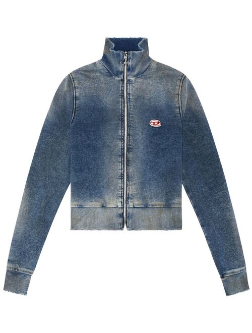 Diesel logo-patch denim jacket