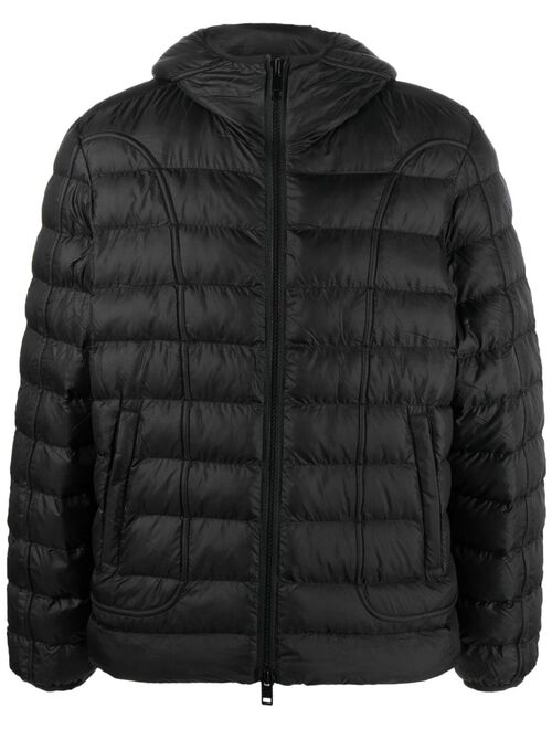 Diesel zip-up hooded padded jacket