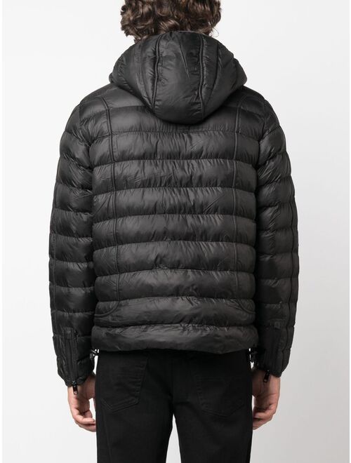 Diesel zip-up hooded padded jacket