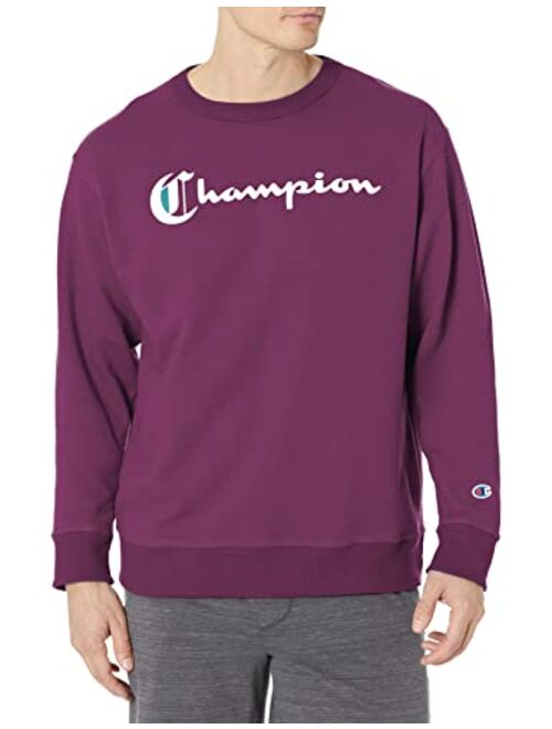 Champion Men's Sweatshirt, Powerblend, Fleece Midweight Crewneck Sweatshirt (Reg. Or Big & Tall)