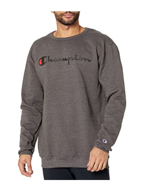 Champion Men's Sweatshirt, Powerblend, Fleece Midweight Crewneck Sweatshirt (Reg. Or Big & Tall)