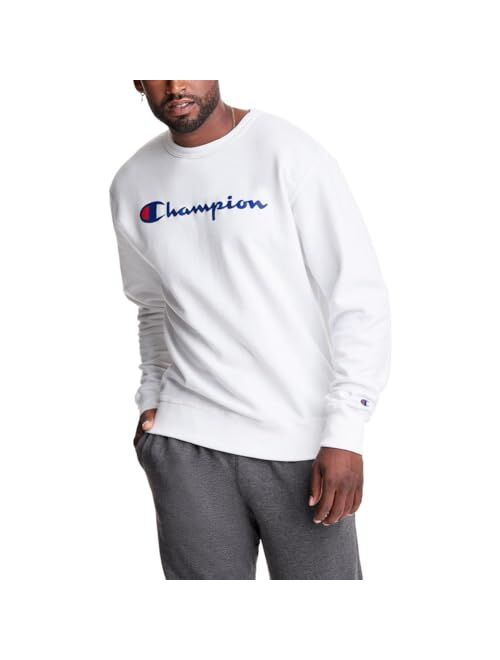 Champion Men's Sweatshirt, Powerblend, Fleece Midweight Crewneck Sweatshirt (Reg. Or Big & Tall)