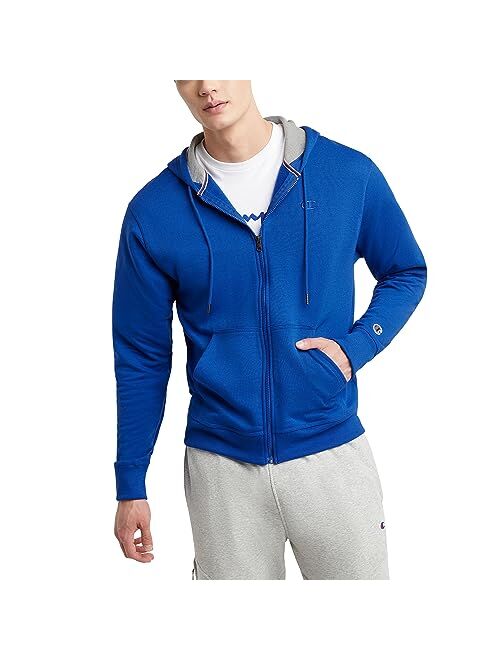 Champion Men's Zip-Up Hoodie, Powerblend, Zip-Up Hoodie Sweatshirt for Men (Reg. or Big & Tall)