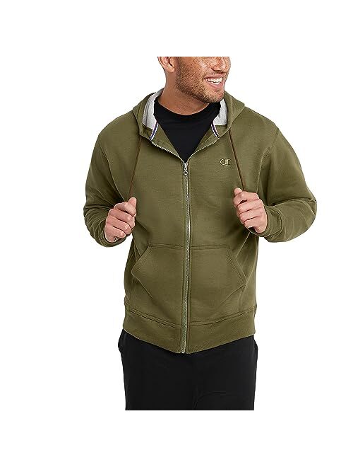 Champion Men's Zip-Up Hoodie, Powerblend, Zip-Up Hoodie Sweatshirt for Men (Reg. or Big & Tall)