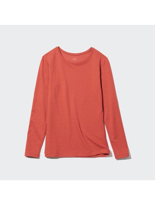 Uniqlo HEATTECH Cotton Crew Neck Long-Sleeve T-Shirt (Extra Warm)