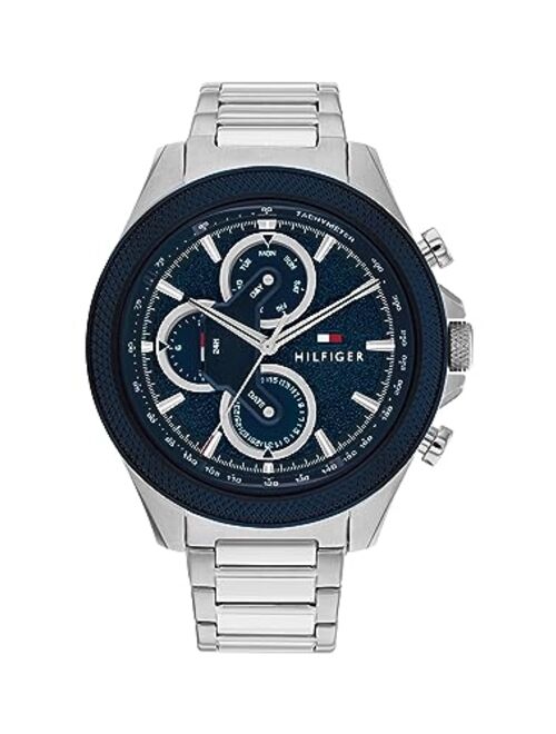 Tommy Hilfiger Men's Large Sport Watch | Multifunction Quartz Movement | Water Resistant | Racing Inspired