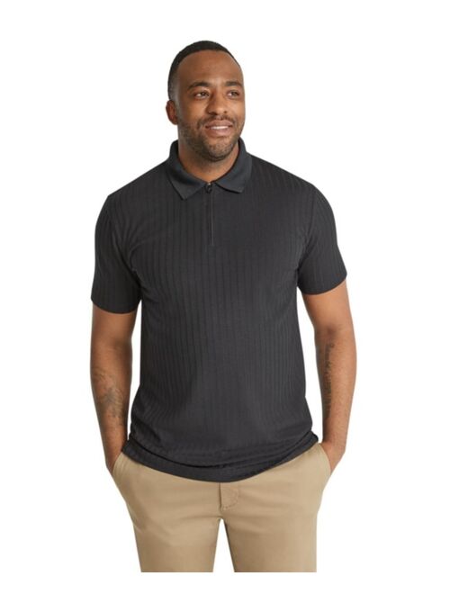 JOHNNY BIGG Mens Page Rib Polo Shirt Big & Tall