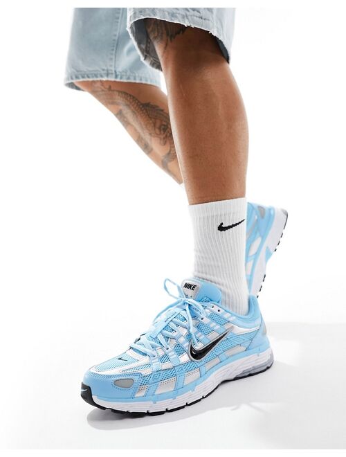 Nike P-6000 sneakers in blue and silver