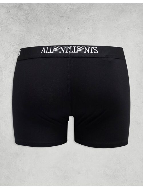 AllSaints 3-pack boxers in white/gray/black