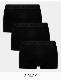 3-pack boxers in black