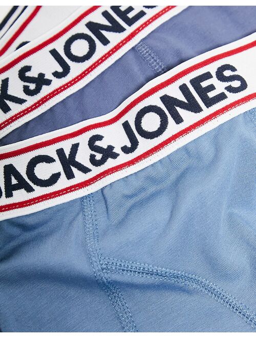 Jack & Jones 3 pack briefs in blues