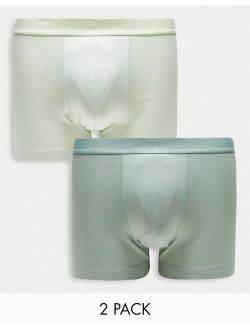 2 pack trunks in shades of green