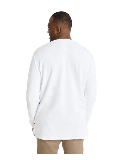 JOHNNY BIGG Mens Waffle Crew Neck Long Sleeve Tee Big & Tall