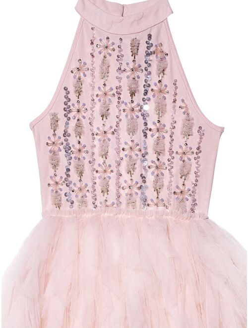 Tutu Du Monde Candy Cane sequin-embellished tutu dress