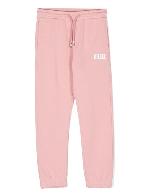 Diesel Kids logo-print cotton track pants