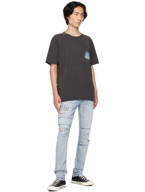 KSUBI Blue Van Winkle Enjoy Trashed Jeans