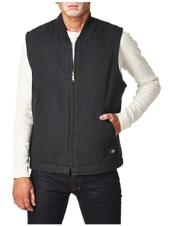 Men's Relaxed Fit Sherpa Lined Duck Vest