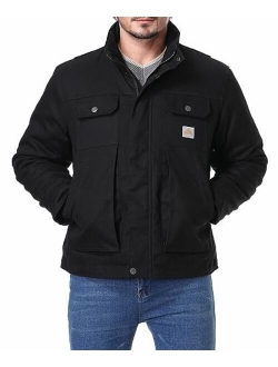 Men's Full Swing Relaxed Fit Coat Quilted Flannel Lined Active Jacket Waterproof Cotton Duck Workwear