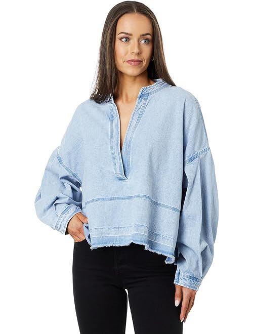 Free People Jude Denim Pullover