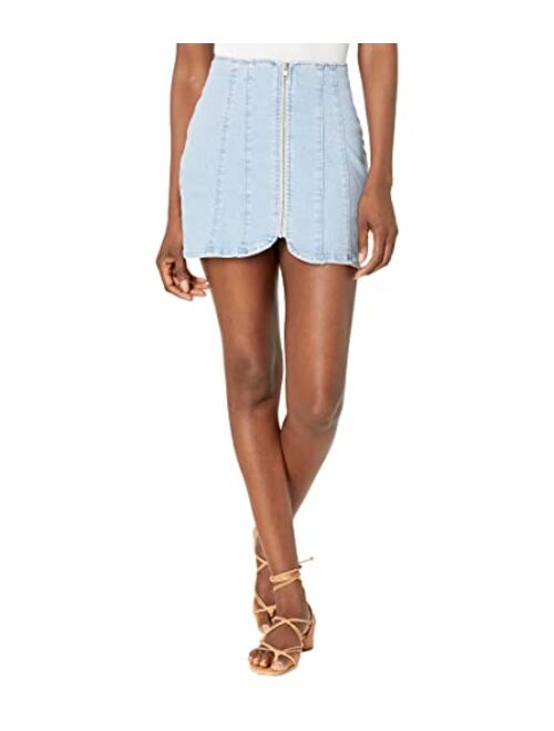 Free People Layla Denim Miniskirt