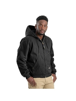 Berne Men's Heartland Washed Duck Hooded Work Jacket