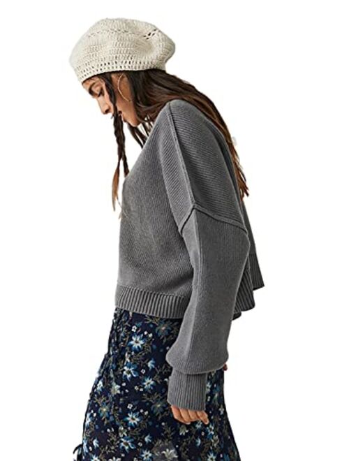 Free People Easy Street Crop Pullover