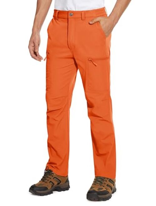 MAGCOMSEN Men's Hiking Pants 6 Pockets,Water Resistant Ripstop Outdoor Pants,Lightweight Quick Dry Fishing Work Pants