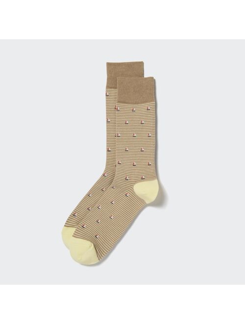 Uniqlo Motif Striped Socks