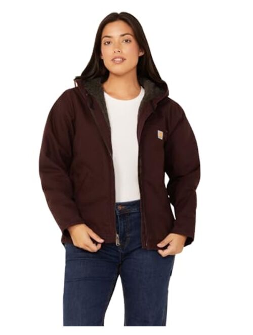 Carhartt Women's Loose Fit Washed Duck Sherpa Lined Jacket