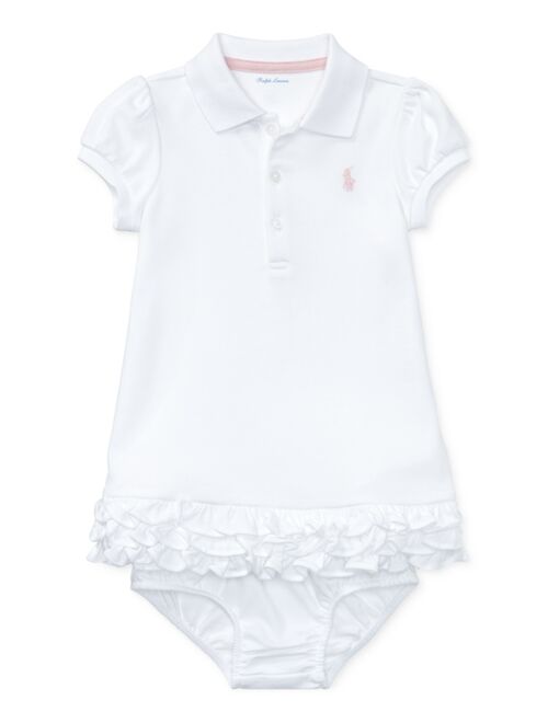 POLO RALPH LAUREN Baby Girls Ruffled Trim Cupcake Dress