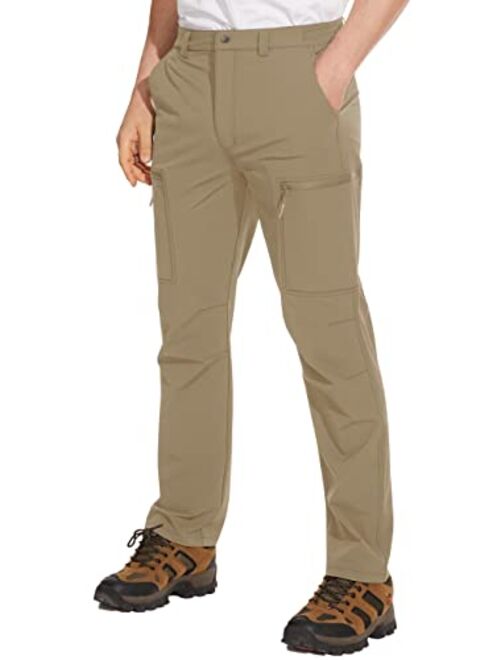 TACVASEN Men's Hiking Pants Lightweight Quick Dry Cargo Work Pants with 5 Pockets Military Tactical Ripstop Durable Pants