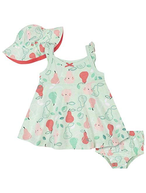 Gerber baby-girls 3-piece Sundress, Diaper Cover and Hat Set