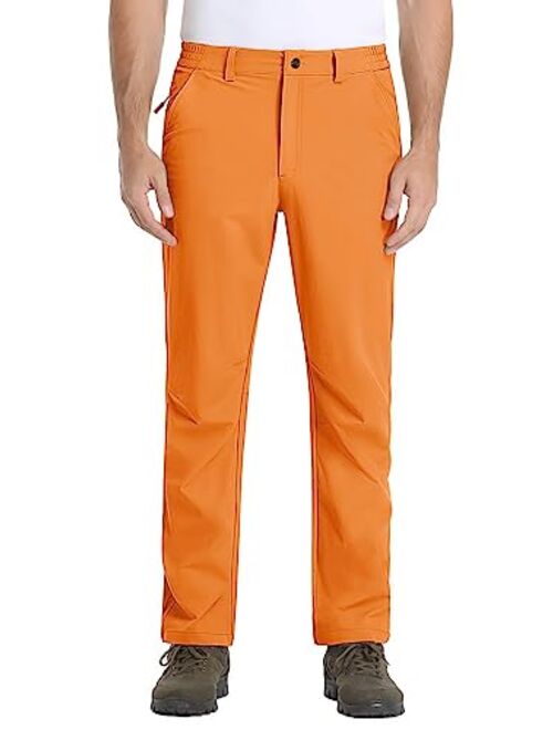 TACVASEN Men's Hiking Pants Water Resistant Quick Dry Lightweight Cargo Work Golf Travel Pants with Zipper Pocket