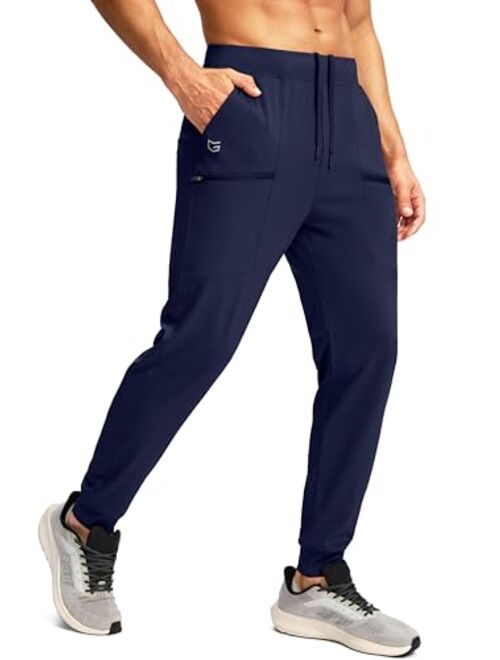 G Gradual Men's Joggers Pants with Zipper Pockets Stretch Sweatpants Athletic Track Pants for Men Workout Running Gym