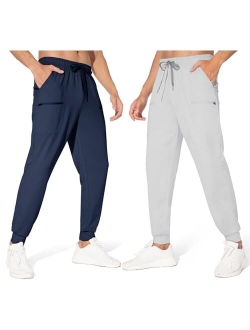 M MAROAUT Men's Joggers Pants - Lightweight Sweatpants with Zipper Pockets, Gym Workout Pants for Athletic Running Casual