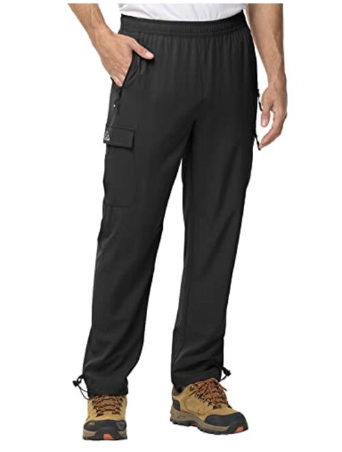 TBMPOY Men's Hiking Pants Quick Dry Lightweight Stretch Wind Outdoor Causal Cargo Work Pants with 5 Pockets