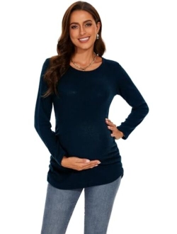 SmallshowWomen'sMaternitySweaterShirtLongSleevePregannacyTopClothes