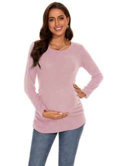 SmallshowWomen'sMaternitySweaterShirtLongSleevePregannacyTopClothes