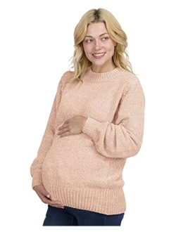 Eliana Chenille Maternity Sweater - Oversized Maternity Sweater - Maternity Sweatshirts