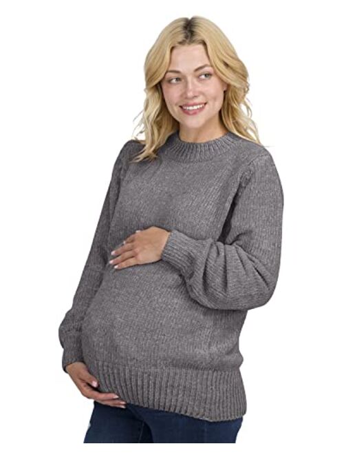 Eliana Chenille Maternity Sweater - Oversized Maternity Sweater - Maternity Sweatshirts