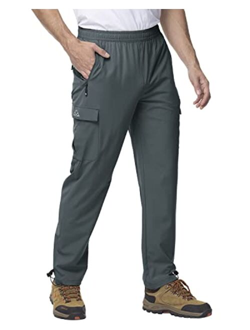 Gopune Men's Hiking Cargo Pants Lightweight Quick Dry Stretch Outdoor Camping Fishing Pants