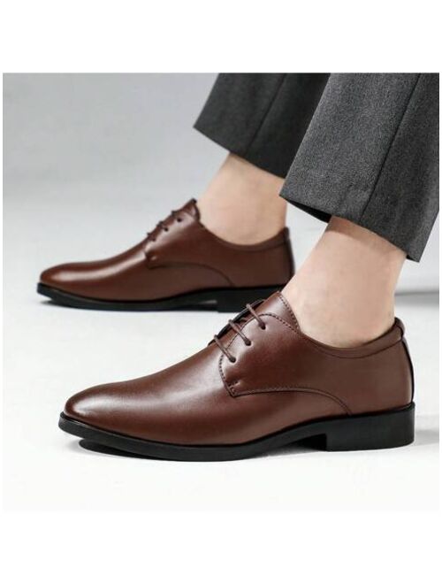 Shein Men'S Dress Shoes Fashion Oxford Shoes Leather Business Shoe For Men Casual Comfortable