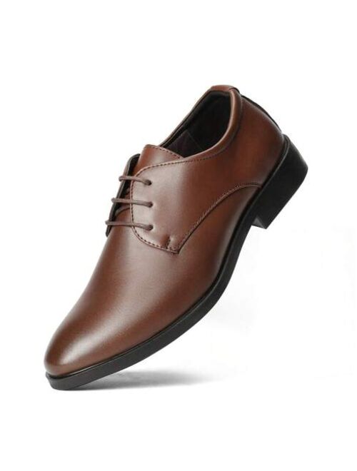 Shein Men'S Dress Shoes Fashion Oxford Shoes Leather Business Shoe For Men Casual Comfortable