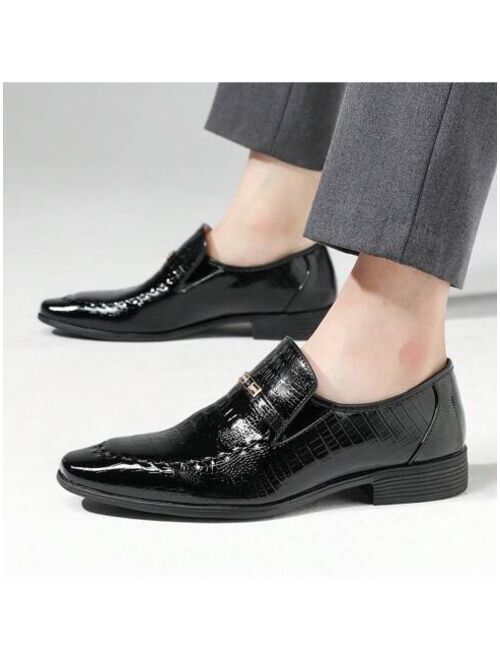 Shein Men'S Dress Shoes Fashion Oxford Shoes Leather Business Shoe For Men Casual Comfortable