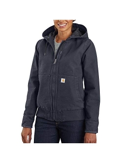 Women's Loose Fit Washed Duck Insulated Active Jacket